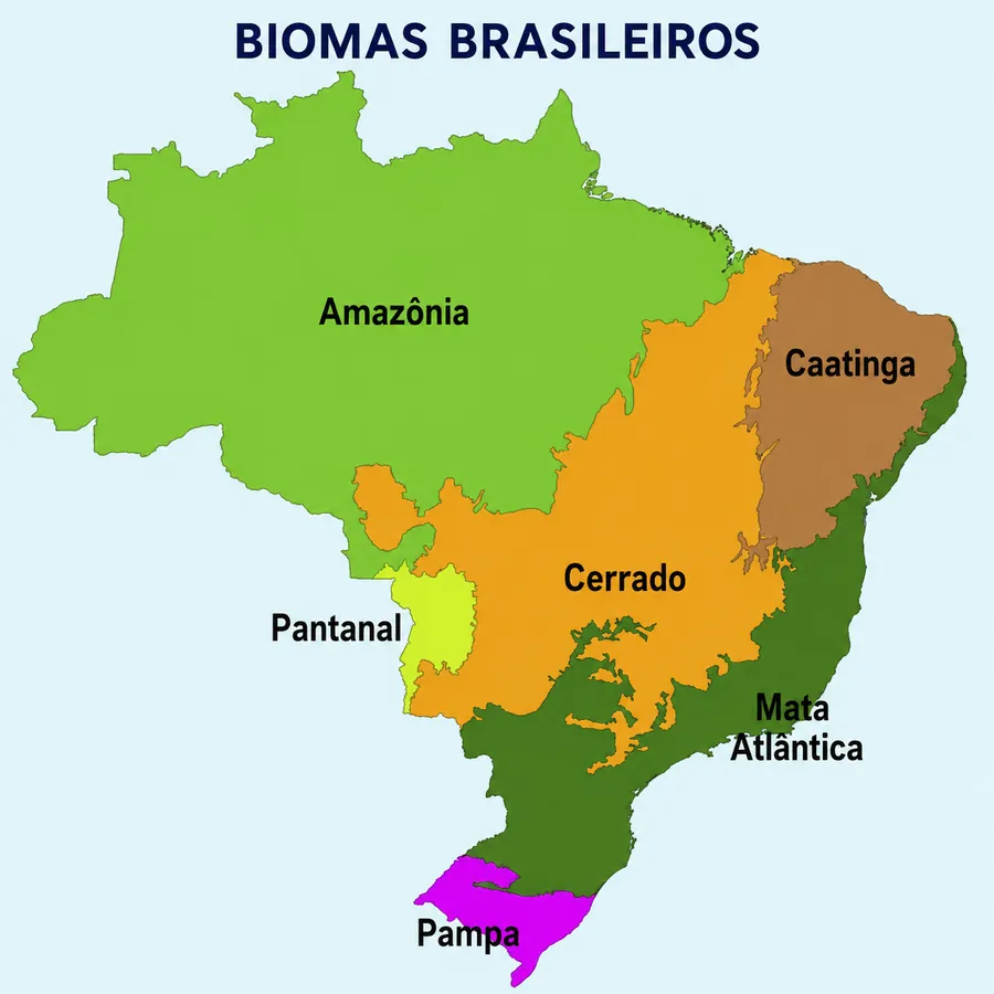 Mapa dos biomas brasileiros