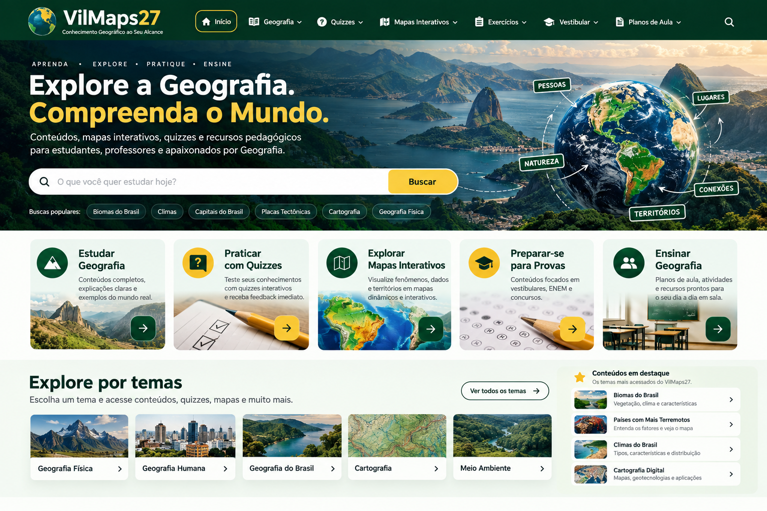 Explore a Geografia com o VilMaps27