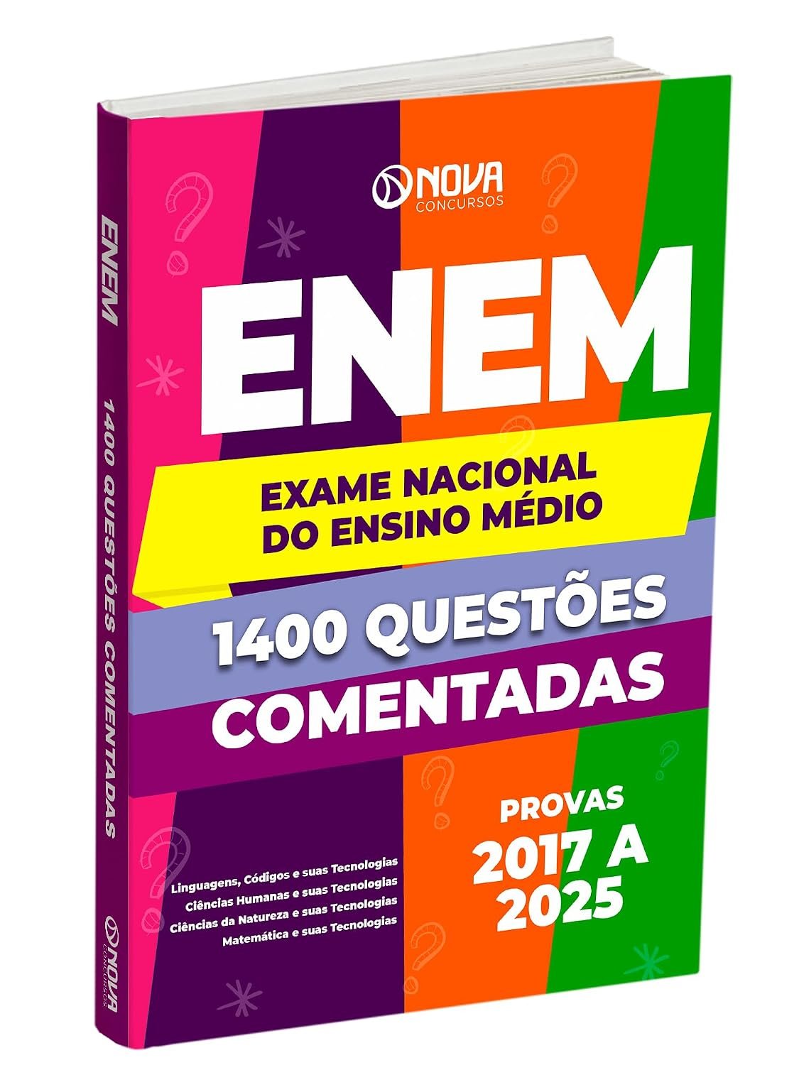 Livro ENEM 1400 Questões Comentadas da Nova Concursos