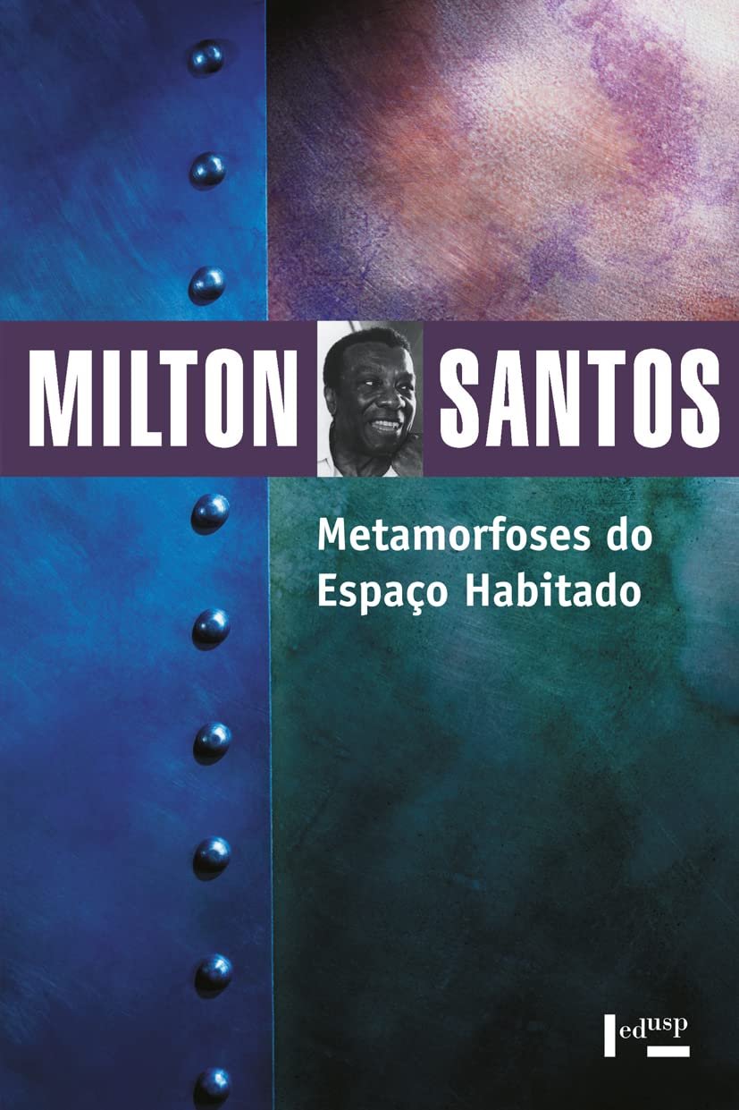 Capa de livro de Milton Santos sobre Geografia Humana